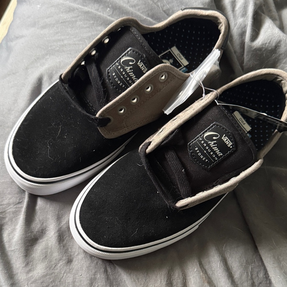 Vans Men's Black and Brown Sneakers